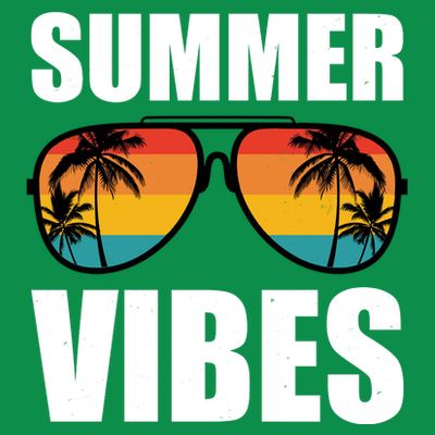 Summer Vibes Sunset Beach Tropical T-Shirt