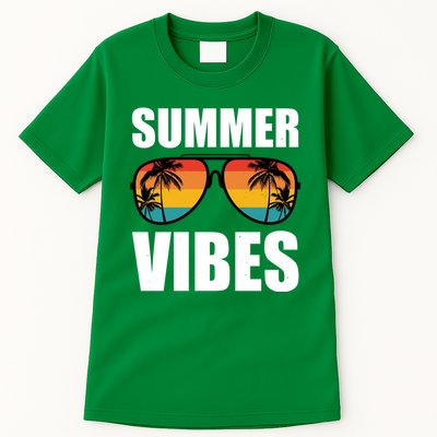Summer Vibes Sunset Beach Tropical Tall T-Shirt
