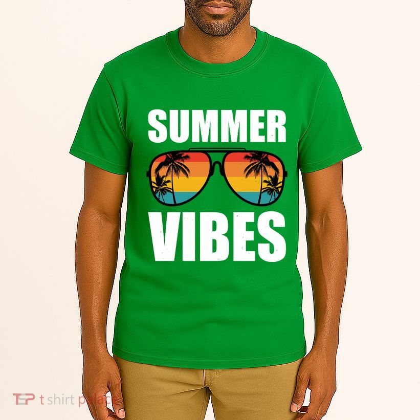 Summer Vibes Sunset Beach Tropical Tall T-Shirt