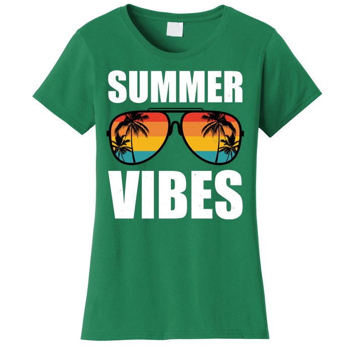 Summer Vibes Sunset Beach Tropical Women's T-Shirt