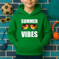 Summer Vibes Sunset Beach Tropical Kids Hoodie