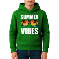 Summer Vibes Sunset Beach Tropical Kids Hoodie