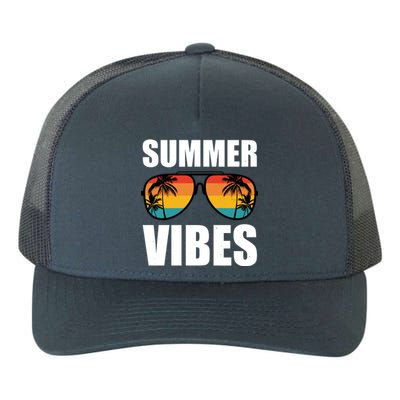 Summer Vibes Sunset Beach Tropical Yupoong Adult 5-Panel Trucker Hat