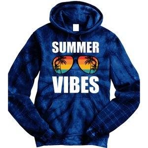 Summer Vibes Sunset Beach Tropical Tie Dye Hoodie