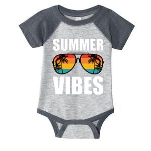 Summer Vibes Sunset Beach Tropical Infant Baby Jersey Bodysuit