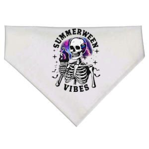 Summerween Vibes Skeleton Ice Cream Summer Halloween Party USA-Made Doggie Bandana