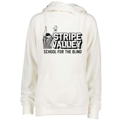 Stripe Valley School For The Blind Womens Funnel Neck Pullover Hood