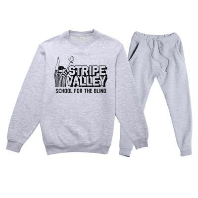 Stripe Valley School For The Blind Premium Crewneck Sweatsuit Set