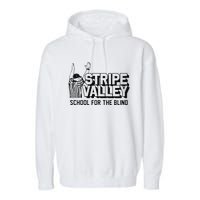 Stripe Valley School For The Blind Garment-Dyed Fleece Hoodie