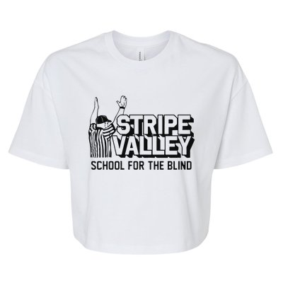 Stripe Valley School For The Blind Bella+Canvas Jersey Crop Tee