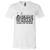 Stripe Valley School For The Blind V-Neck T-Shirt