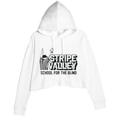 Stripe Valley School For The Blind Crop Fleece Hoodie