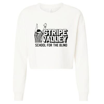 Stripe Valley School For The Blind Cropped Pullover Crew