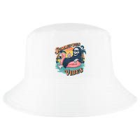 Summerween Vibes Skeleton Flamingo Float Summer Halloween Cool Comfort Performance Bucket Hat