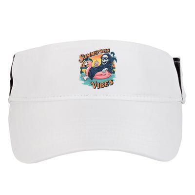 Summerween Vibes Skeleton Flamingo Float Summer Halloween Adult Drive Performance Visor