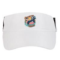 Summerween Vibes Skeleton Flamingo Float Summer Halloween Adult Drive Performance Visor