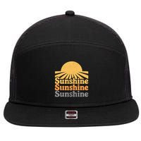 Sunshine Vibes 7 Panel Mesh Trucker Snapback Hat