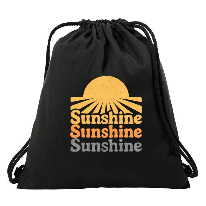 Sunshine Vibes Drawstring Bag
