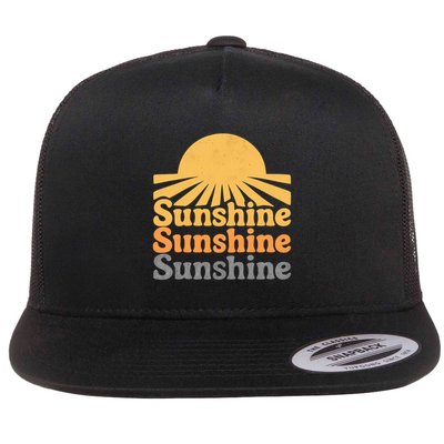 Sunshine Vibes Flat Bill Trucker Hat