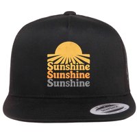 Sunshine Vibes Flat Bill Trucker Hat