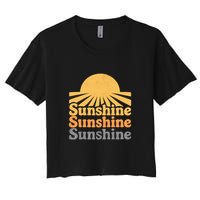 Sunshine Vibes Women's Crop Top Tee