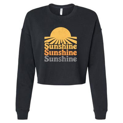 Sunshine Vibes Cropped Pullover Crew