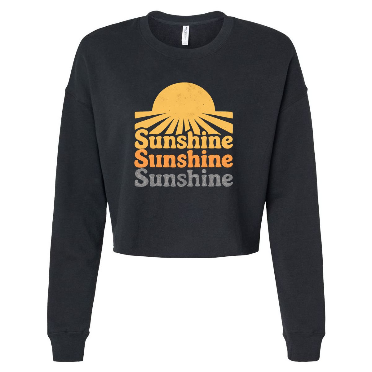 Sunshine Vibes Cropped Pullover Crew