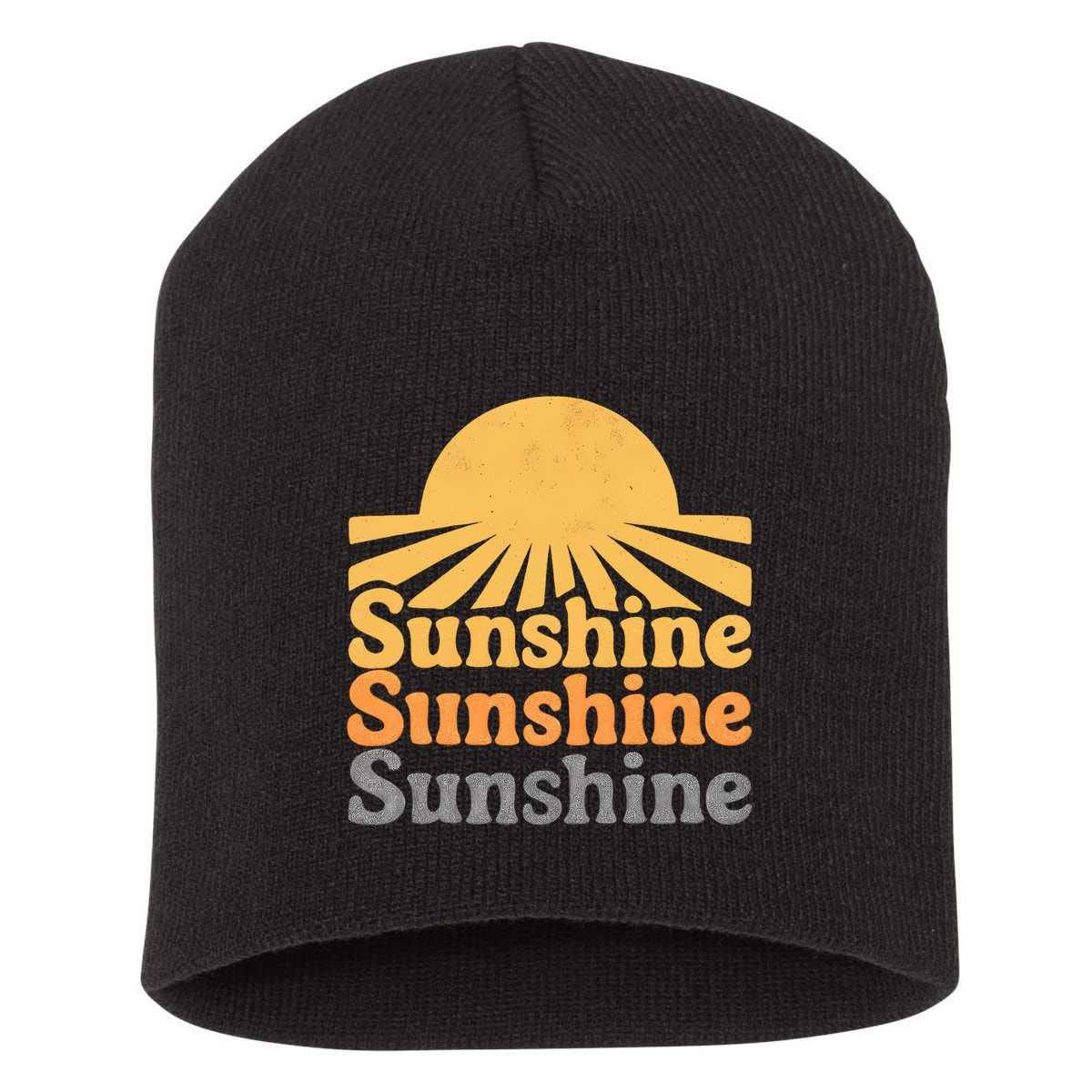 Sunshine Vibes Short Acrylic Beanie