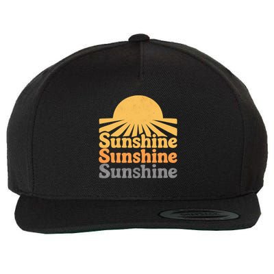 Sunshine Vibes Wool Snapback Cap