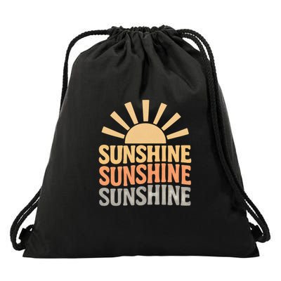 Sunshine Vibes Drawstring Bag