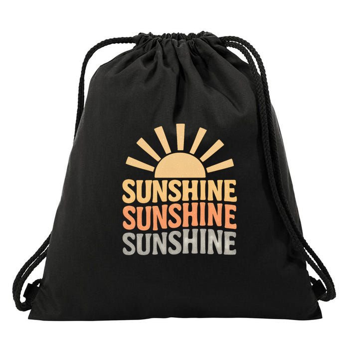 Sunshine Vibes Drawstring Bag