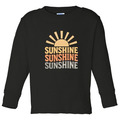 Sunshine Vibes Toddler Long Sleeve Shirt
