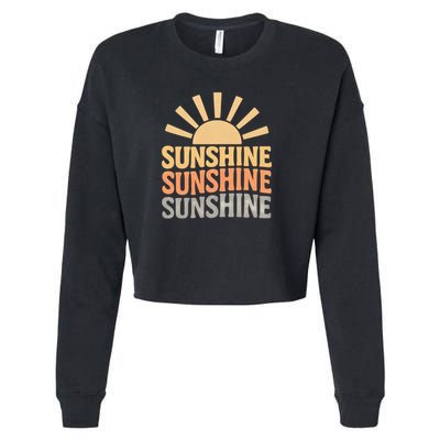 Sunshine Vibes Cropped Pullover Crew
