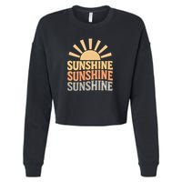 Sunshine Vibes Cropped Pullover Crew
