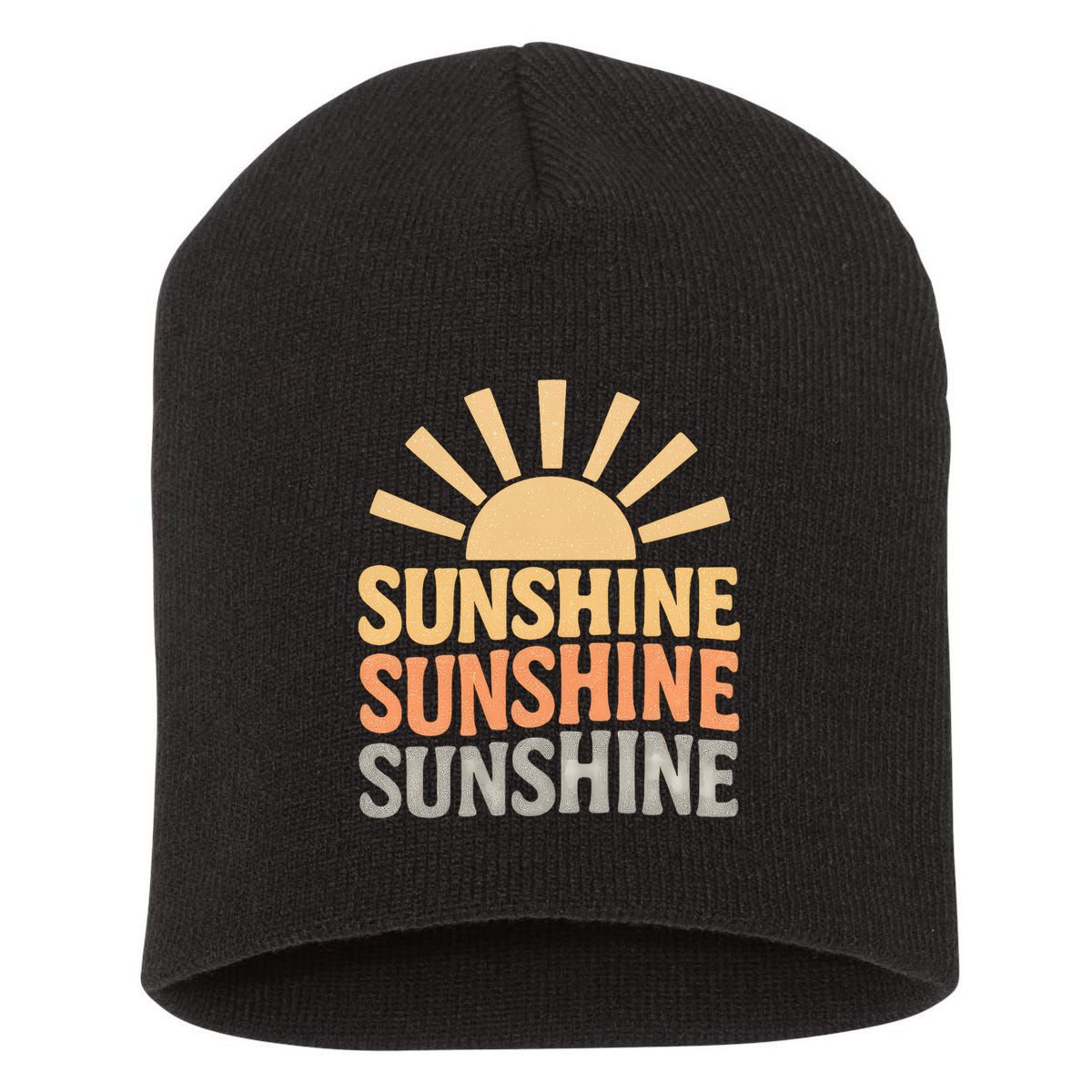Sunshine Vibes Short Acrylic Beanie