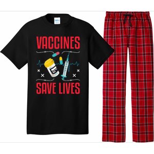 Support Vaccines Save Lives Nursing School Nurses Day Pajama Set