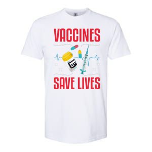 Support Vaccines Save Lives Nursing School Nurses Day Softstyle CVC T-Shirt