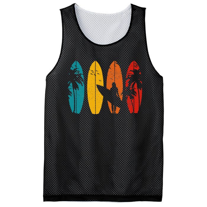 Surfer Vintage Surf Board Surfing Surfing Surfing Gift Mesh Reversible Basketball Jersey Tank