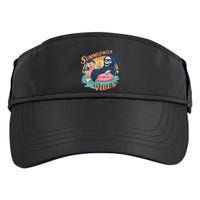 Summerween Vibes Skeleton Flamingo Float Summer Halloween Adult Drive Performance Visor