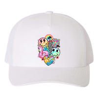 Summer Vibes Smile Face Hello Summer Vacation Yupoong Adult 5-Panel Trucker Hat