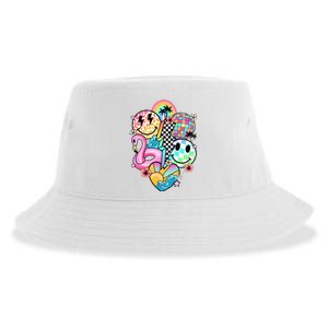 Summer Vibes Smile Face Hello Summer Vacation Sustainable Bucket Hat