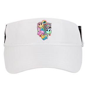 Summer Vibes Smile Face Hello Summer Vacation Adult Drive Performance Visor