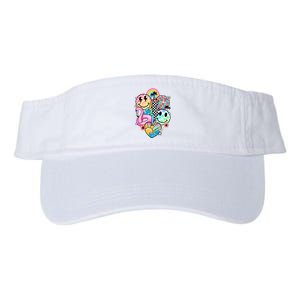 Summer Vibes Smile Face Hello Summer Vacation Valucap Bio-Washed Visor