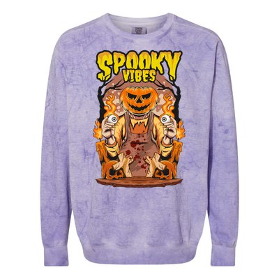 Spooky Vibes Colorblast Crewneck Sweatshirt