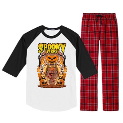 Spooky Vibes Raglan Sleeve Pajama Set