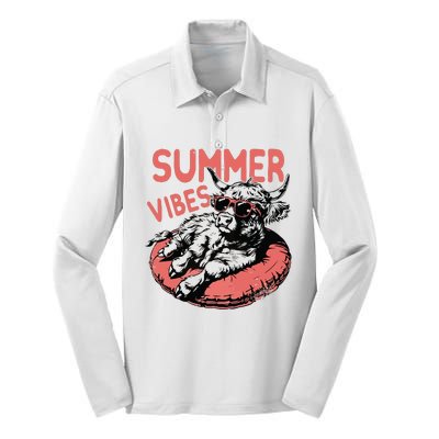 Summer Vibes Silk Touch Performance Long Sleeve Polo