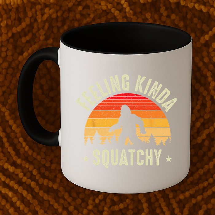 Sasquatch Vintage Sunset Bigfoot Retro Distressed 60s Funny Mug