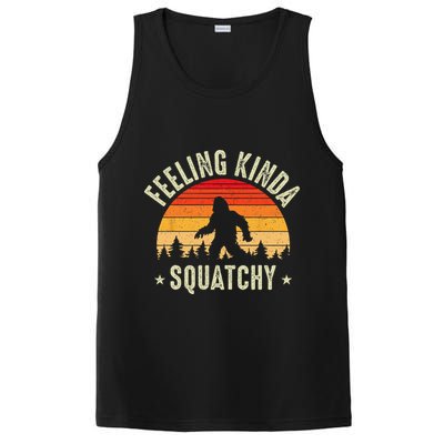 Sasquatch Vintage Sunset Bigfoot Retro Distressed 60s Funny PosiCharge Competitor Tank