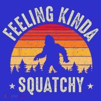 Sasquatch Vintage Sunset Bigfoot Retro Distressed 60s Funny Button