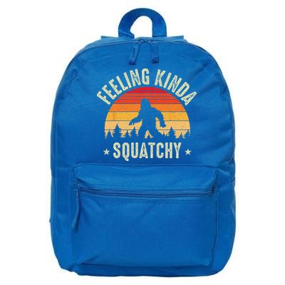 Sasquatch Vintage Sunset Bigfoot Retro Distressed 60s Funny 16 in Basic Backpack